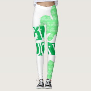 Get Lucky L Clover Shamrocks St Patty W Leggings