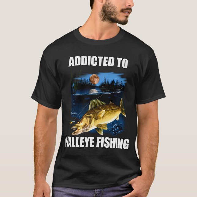 Get Lucky Open Wide Fishing T-Shirt (Front)