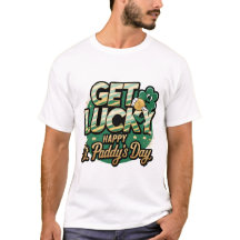 Get Lucky St. Paddy's Day: Shamrock With Gold Coin