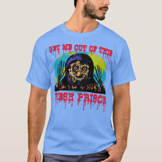 Get Me Out Of This Flesh Prison Funny Horror Retro T-Shirt