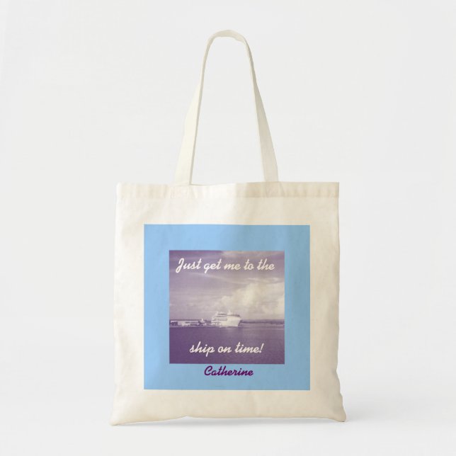 Get Me to the Ship Personalised Tote Bag (Front)