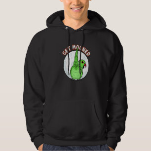 Get Mooned I Parrot Underfluffies I Green Indian R Hoodie