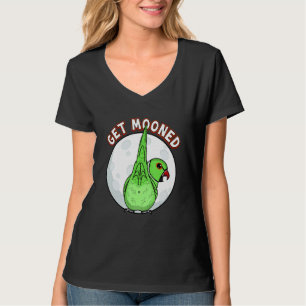 Get Mooned I Parrot Underfluffies I Green Indian R T-Shirt