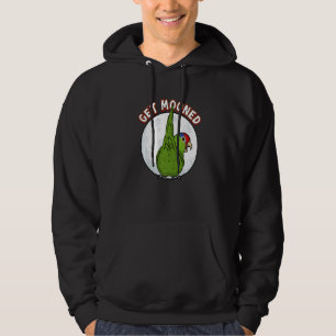 Get Mooned I Parrot Underfluffies I Red-headed Ama Hoodie