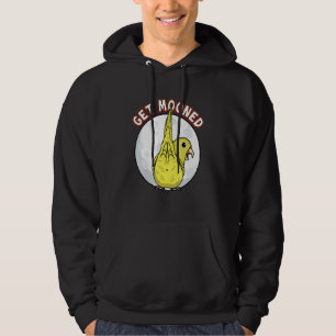 Get Mooned I Parrot Underfluffies I Yellow Parrotl Hoodie