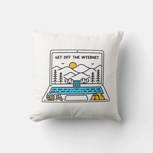 Get off the Internet 2 Cushion (Front)