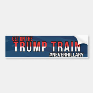 Get on the Trump Train Bumper Sticker