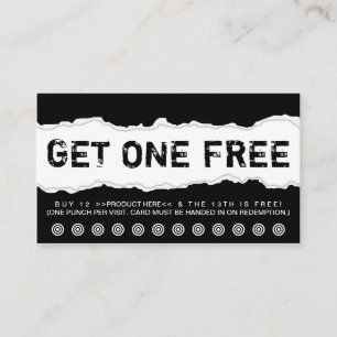 get one free loyalty card