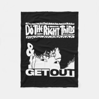 Get Out...257 Sticker Fleece Blanket