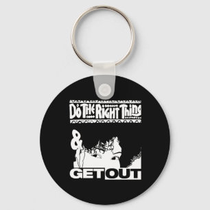 Get Out...257 Sticker Key Ring