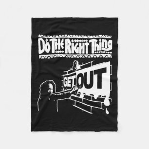 Get Out...272 Sticker  Fleece Blanket