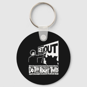 Get Out...300 Sticker Key Ring