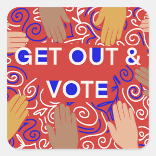 Get out and Vote Sticker