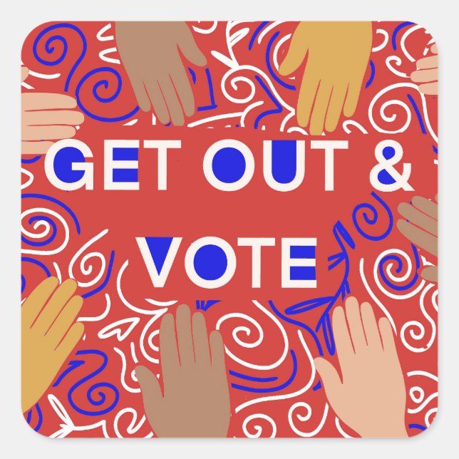 Get out and Vote Sticker (Front)
