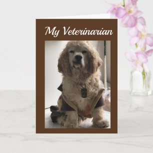 GET OUT & CELEBRATE YOUR DAY *VETERINARIAN" CARD