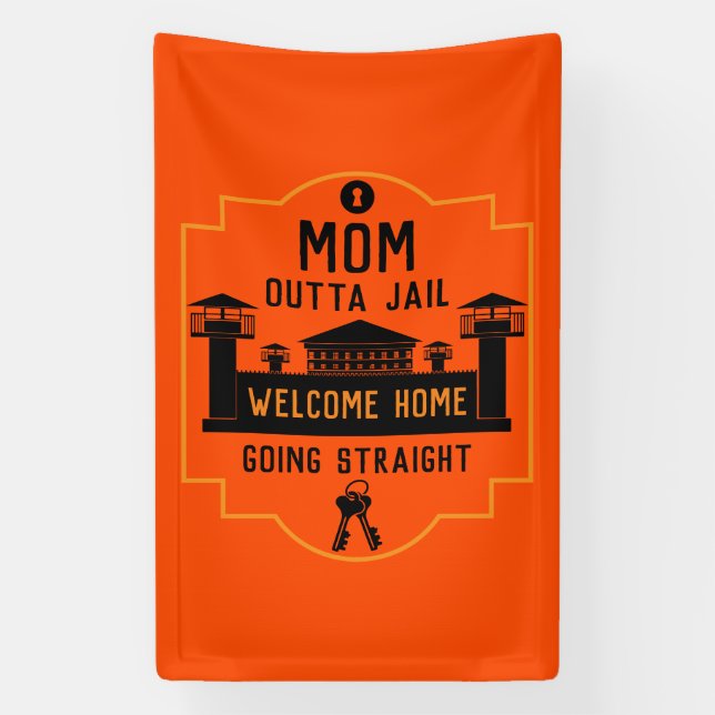 Get Out Of Jail Prison Release Gift  Banner (Vertical)