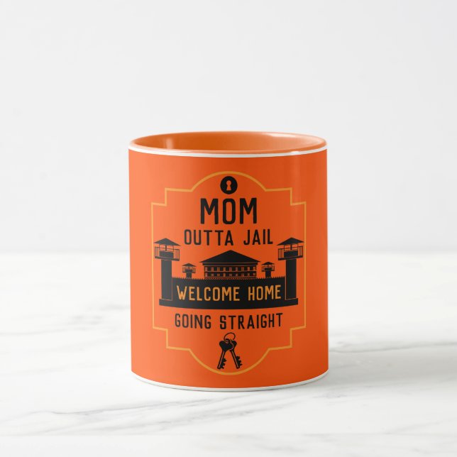 Get Out Of Jail Prison Release Gift  Mug (Center)