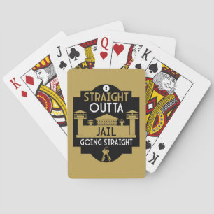 Get Out Of Jail Prison Release Gift  Playing Cards