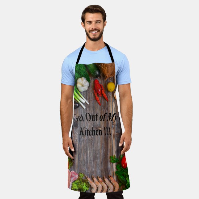 Get Out Of My Kitchen Apron (Worn)