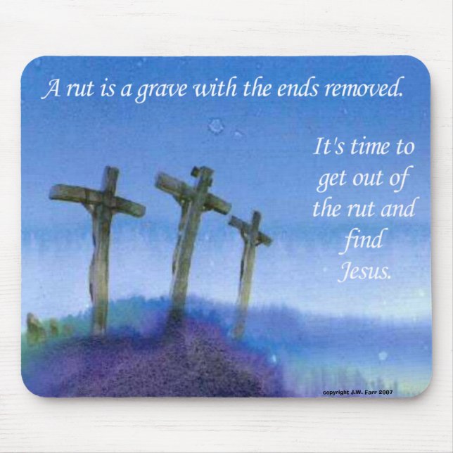 Get out of the rut mouse pad (Front)