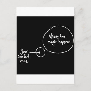 Get Out of Your Comfort Zone Postcard