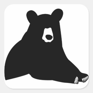 Get Out Silhouette Square Sticker