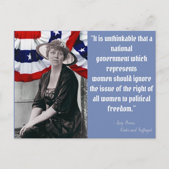 Get out the vote - Lucy Burns Postcard (Front)