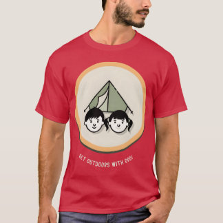 Get Outrs With Dad Camping Dad Apparel boy T-Shirt