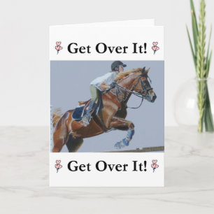 Get Over It! Horse Jumper Holiday Card