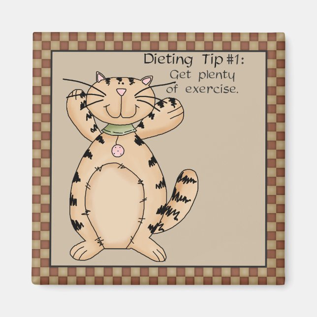 Get Plenty of Exercise - Fridge Magnet (Front)