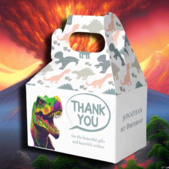 Get Ready for a Roaring Dino Party! Favour Box (Some of the popular dinosaur gifts available on Zazzle)