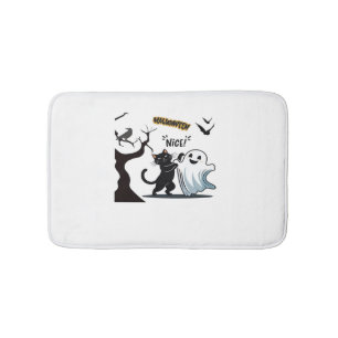 Get ready for a spook-tacular Halloween Nice party Bath Mat