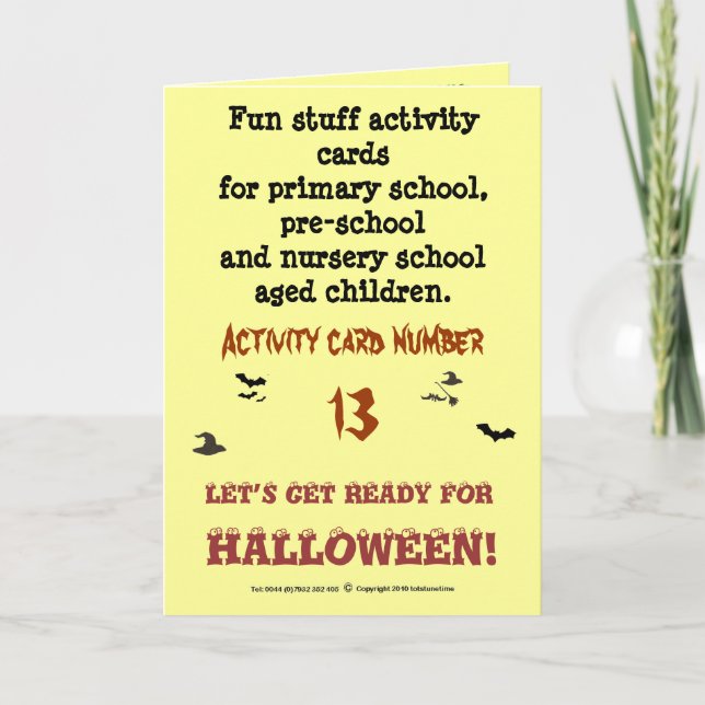 Get ready for HALLOWEEN Card (Front)
