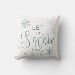 Get Ready for Winter! Let It Snow Cushion