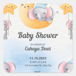 Get Ready to Meet Baby  Square Sticker