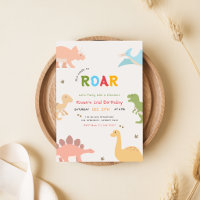 Get Ready to Roar Baby Dinosaur 2nd Birthday