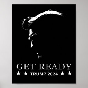 Get Ready: USA Donald Trump 2024 Poster