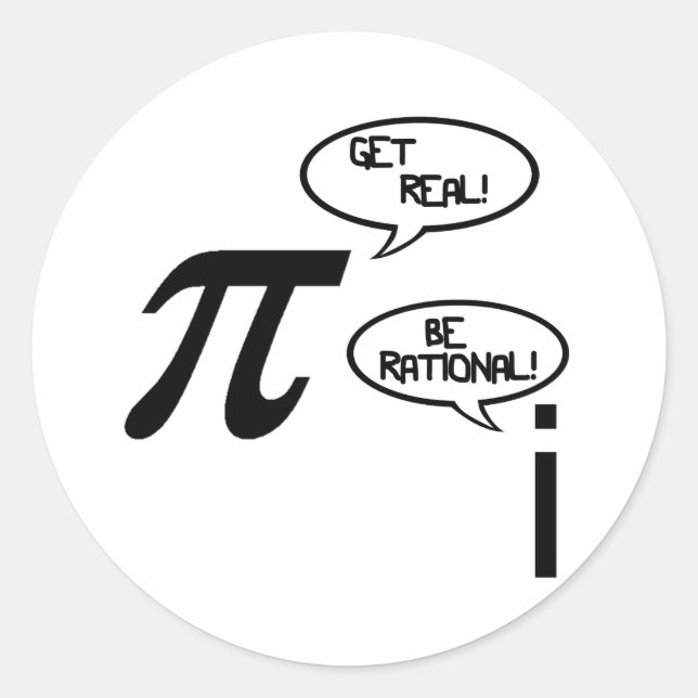 Get Real Classic Round Sticker (Front)