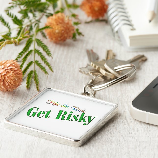 Get Risky Key Ring (Side)