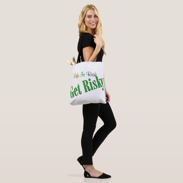 Get Risky Tote Bag (On Model)