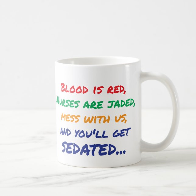 Get Sedated - Nurse Coffee Mug (Right)