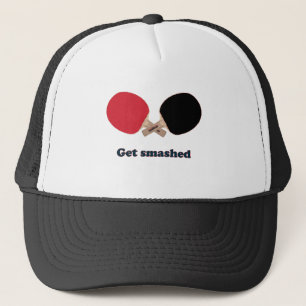 Get Smashed Ping Pong Trucker Hat