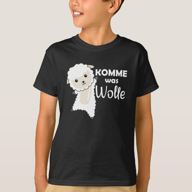 Get Something Wool Funny Sheep Word Game Sheep T-Shirt (Front)