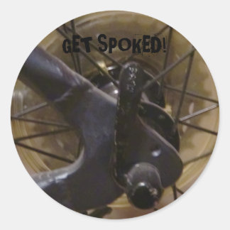 "Get Spoked!" Sticker