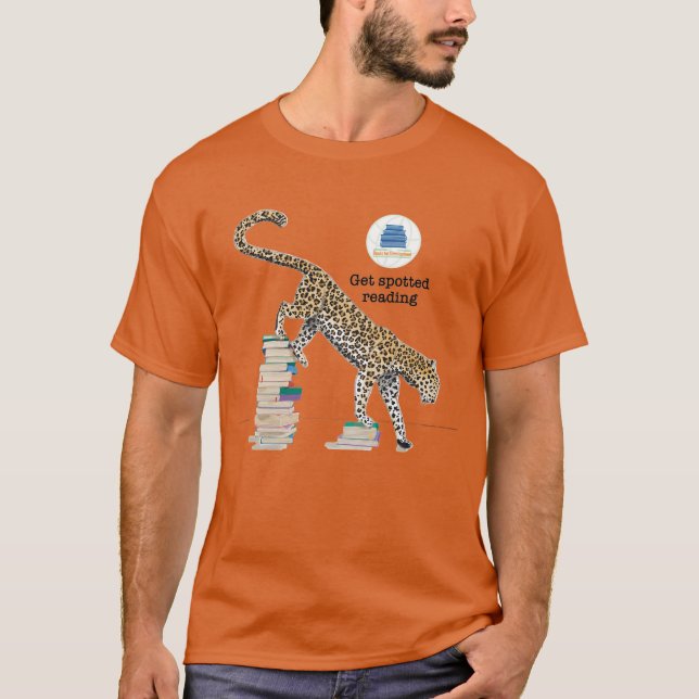 Get Spotted Reading Leopard T-shirt (Front)