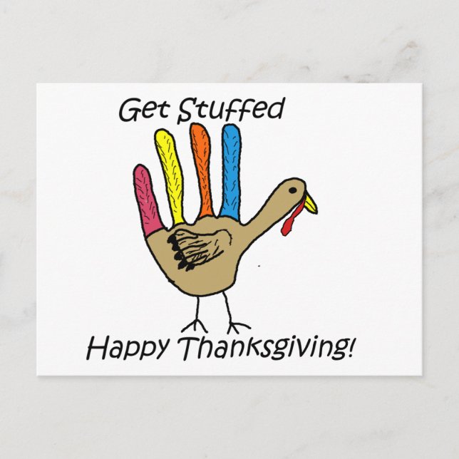 Get stuffed postcard (Front)