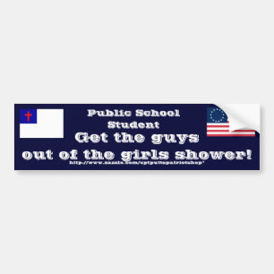Get the guys out of my shower! bumper sticker