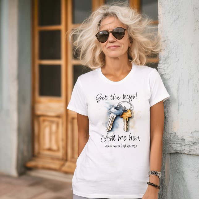 Get the Keys Real Estate Marketing T-Shirt (Creator Uploaded)