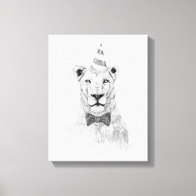 Get the party started canvas print (Front)