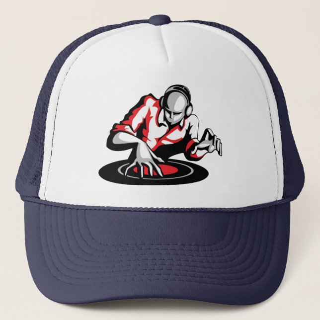 Get the party started DJ Trucker Hat (Front)